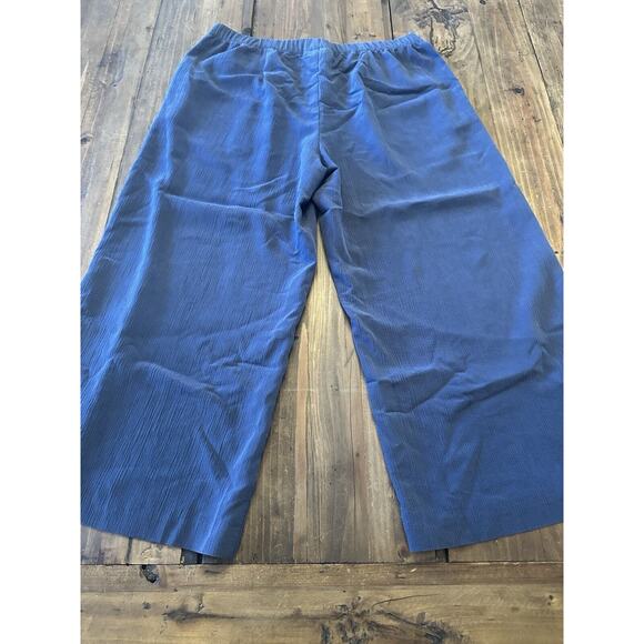 J Jill Pure Jill Sand Washed Pull On Wide Leg Cropped Pants Size Small Lagenlook - Picture 11 of 14